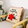 thumbnail image 3 of Fundas de almohada navideñas, fundas de cojines de algodón y lino, fundas de almohada navideñas, decoraciones, fundas de cojines para el hogar, decoración de la fiesta de Navidad(B) brillar Electrónica, 3 of 5