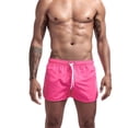 thumbnail image 3 of Unisex Casual Drawstring Pocket Solid Candy Five Point Beach Shorts, 3 of 8