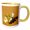 Yellow/White, variant on 3drose, Imperial Sand Dunes Recreation Area, Ca. Brown-eyed Primrose Flowers., 15oz Two-tone Yellow Mug