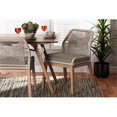 thumbnail image 1 of Baxton Studio 193271294473 Jennifer Mid-Century Transitional Woven Rope Mahogany Dining Side Chair, Gray, 1 of 1