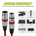thumbnail image 5 of GEARit 6-Pack 20 Ft XLR to XLR Microphone Cable 3-Pin Male to Female Mic Cord, Multicolor, 5 of 6