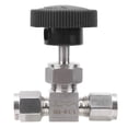 thumbnail image 2 of High Pressure Needle Valve, 304 Stainless Steel Needle Valve,  Practical Durable Tightness For Water Gas Liquid Strong Connection Ф1/4, 2 of 8