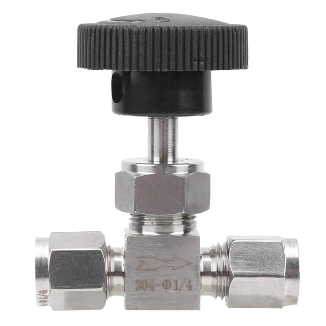 Fosa Robinet d'Eau de Commande en Acier Inoxydable Robinet à Aiguille Durable, Délicat pour une Installation Répétable à Haute Pression de Liquide de Gaz d'Eau de Connexion Forte