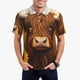 thumbnail image 1 of Fotbe Countryside Sunflower Cow Camiseta Polo de Golf para Hombre con Estampado – Camisa Deportiva Transpirable con Cuello Abotonado-Small, 1 of 6