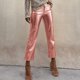 thumbnail image 1 of WILLBEST Pantalones Casuales de Mujer, Moda 2024, de Cuero Sintético Liso y Recto, para Mujer Grande, 1 of 5