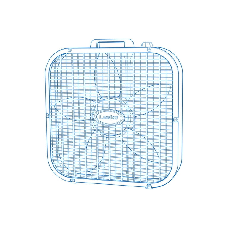Lasko 20 Energy Efficient 3-Speed Box Fan with Carry Handle, 3733, White,  20.5, New - Walmart.com