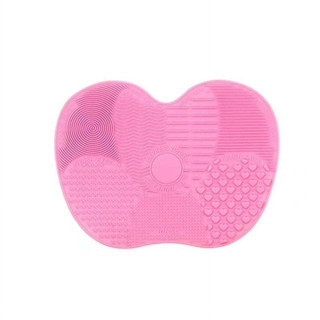Almohadilla de silicona para lavar brochas de maquillaje, almohadilla de limpieza para brochas de maquillaje, herramienta de limpieza de belleza, ventosa, almohadilla de silicona para lavar