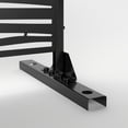 thumbnail image 3 of POSHIONS 6.3 ft. H X 4 ft. W Black Metal Privacy Screen Outdoor Indoor Divider with Stand, 3 of 6