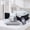 Black, variant on LammaLoe California King Size Comforter Set 9 Piece Reversible Comforter Set California King Bed in a Bag California King All Season, California King Bed In A Bag With 2 Memory Foam Pillows 