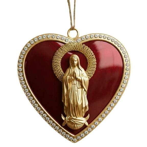 WMGHA Beaded Heart Ornaments - Rustic Hanging Love Decorations, Farmhouse Wall Decor, Romantic Gifts for Her, Him, or Couples - Handmade Valentine's Day & Mother's Day Decor