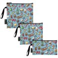 thumbnail image 2 of Haosy 3 Pack Reusable Ziploc Bags BPA Free Healthy Food Storage Bag Leakproof Sandwich Snack Freezer Bags Fruits Drinks Food, 2 of 7