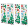 thumbnail image 4 of 2 rollos de pegatinas navideñas para ventana, decoraciones de fondo para fiesta de Navidad, pegatinas removibles para pared, 4 of 14