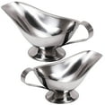 thumbnail image 4 of 2 Pcs Récipient à Sauce Bateau en Acier Inoxydable Tasse à Sauce en Métal Récipient à Sauce, 4 of 5