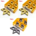 thumbnail image 4 of 10Pcs Carbide Insert Dcmt11T304 Indexable Turning Milling Lathe Blade Dcmt32.51 Us735, 4 of 6
