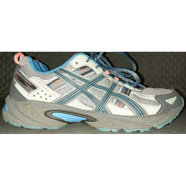 Asics Women's Gel Venture 5 Gray Blue Orange Shoes Size US 9.5, EURO 41.5