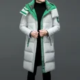 thumbnail image 4 of Chaqueta larga de plumas de lujo para hombre, ropa de diseñador para hombre, chaqueta cortavientos acolchada para hombre, abrigo frío para hombre, saco informal para hombre para invierno, 4 of 4