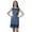 Blue, variant on Women Plus Size Lace Summer Tunic Dress Sleeveless Women Mini Dress