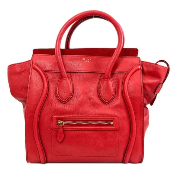 Pre-Owned Celine Luggage Mini Handbag, Calfskin, Women's