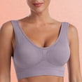 thumbnail image 4 of Conjunto de lencería Sujetador de belleza para mujer, sujetador de ejercicio de una pieza, uso diario femenino (gris L) Kuymtek Gris T L para Mujer, 4 of 5