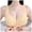 Yellow, variant on Bra Older Women Front Closure Bras Senior No Underwire Wireless Snap Closing Comfort Cotton Bra (Pink, 48)