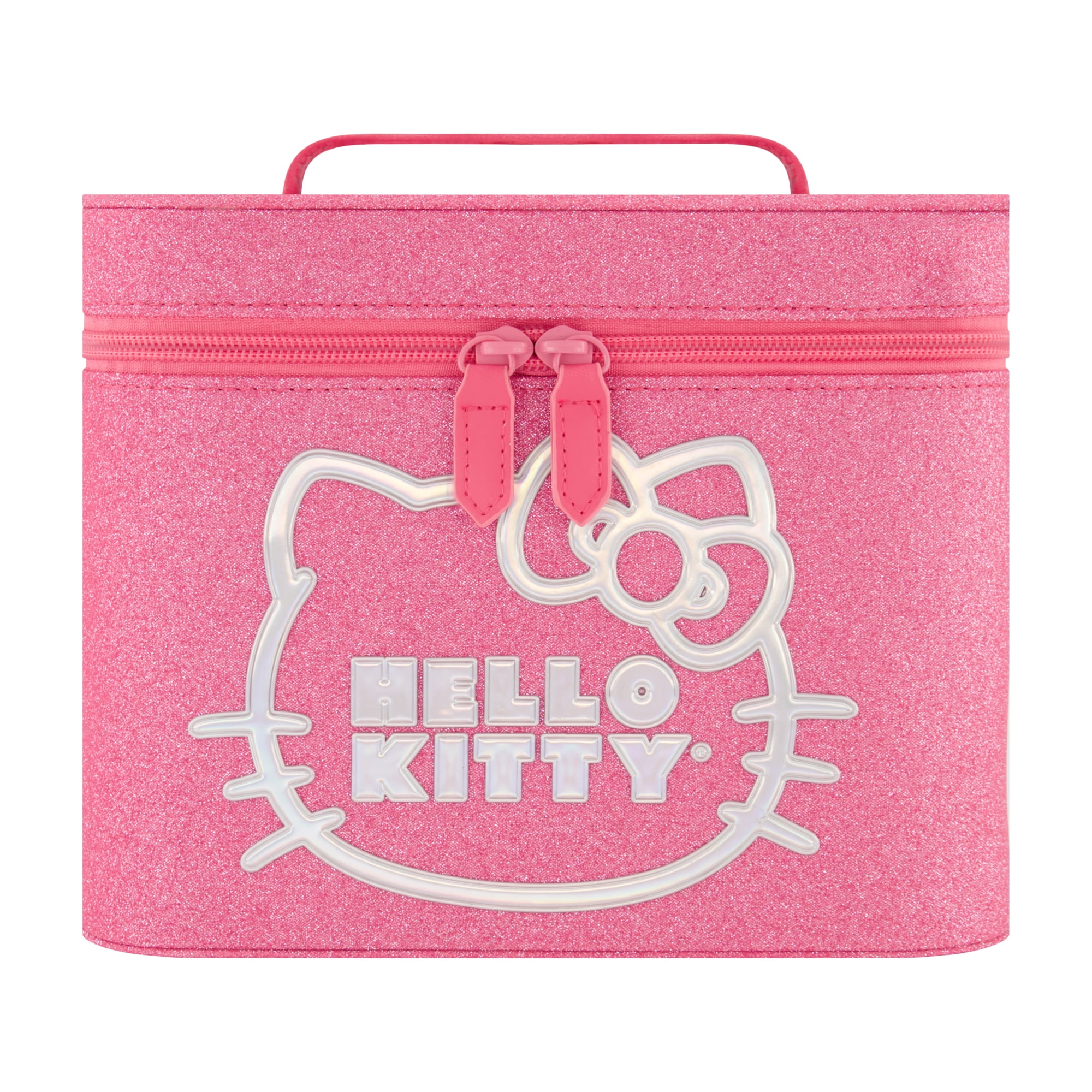 Hello Kitty Large Cosmetic Travel Case Organizer, Portable Makeup