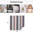 thumbnail image 5 of Blue Red Striped Cloth Napkins, Modern Stripes Art Farmhouse Washable and Reusable Dinner Napkins Set of 8, Table Napkin for Kitchen Party Birthday Wedding Hotel Housewarming 20"x20", 5 of 9