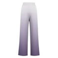 thumbnail image 4 of Efsteb Womens Pants Elastic Waist Drawstring Baggy Pants Gradient Color Wide leg Pants Sweatpants Loose Comfortable Pants for Women Trousers Pants for Women Casual Trousers Purple M, 4 of 5