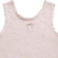 thumbnail image 6 of CPNG Girls Tank Tops Ribbed Sleeveless Crew Neck Solid Color Undershirts Camisole Bow Embroidery Lace Trim Cute Summer Cami, 6 of 8