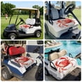 thumbnail image 6 of Golf Cart Seat Covers for 2 Seater,Watercolor Crabs Microfiber Cart Seat Towel Blanket,Ocean Modern Minimalist Animals Printed Absorbent NonSlip Bench Seats Protector for Golf Course 51"x31", 6 of 9