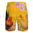 thumbnail image 6 of Kdxio The Chicken Family Pattern Mens Casual Shorts - Drawstring Summer Beach Sports Shorts for Men, 6 of 9