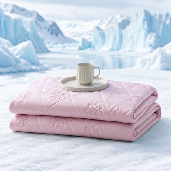 1 PC Cooling Summer Throw Blanket Lightweight Breathable Dual Sided Cooling Fabric Bed Blanket For Bedroom Sofa Office，Size：Sakura Pink-59.06"x86.61"