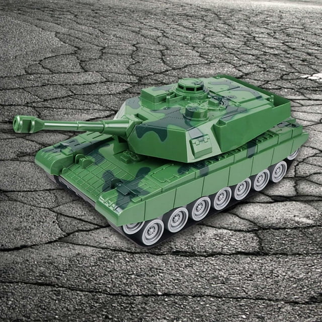 Vehículo tanque de juguete con tanque de inercia, tanque para niños impulsado por inercia, juguete de tanque simulado para creatividad de imaginación, Verde