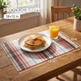 thumbnail image 7 of Unique Bargains Placemats Set of 6 Placemats for Kitchen Dining Table Washable Red, 7 of 7