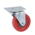 thumbnail image 4 of FELTECHELECTR brake caster Roller Red PU Universal Wheel for Home Use 1Pc, 4 of 8
