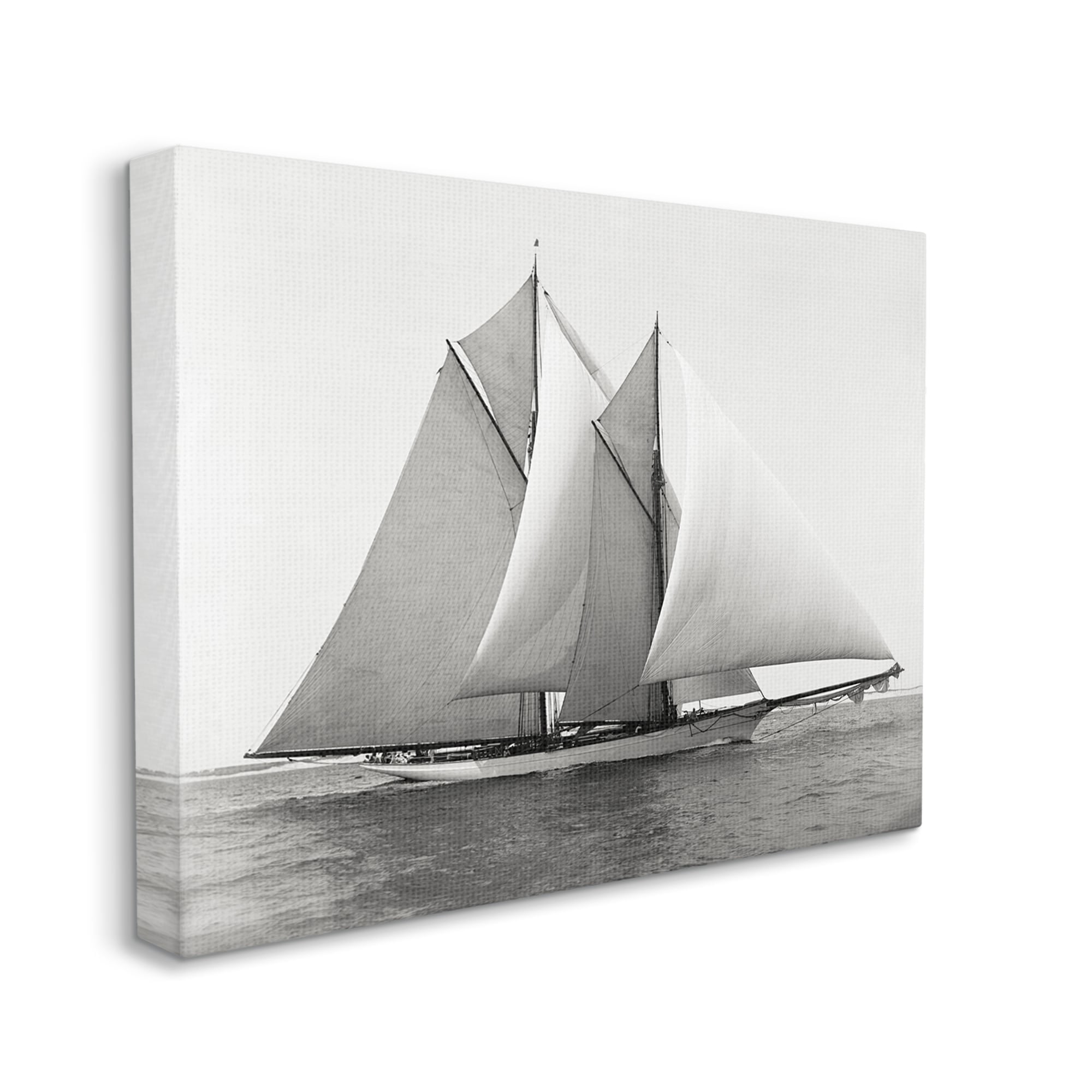Stupell Industries Majestic Ship Ocean Photography Coastal Painting Gallery Wrapped Canvas Print Wall Art