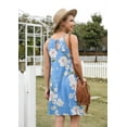 thumbnail image 5 of Airmenty Summer Dresses for Women Beach Floral Tshirt Sundress Sleeveless Casual Loose Tank Dress, 5 of 6