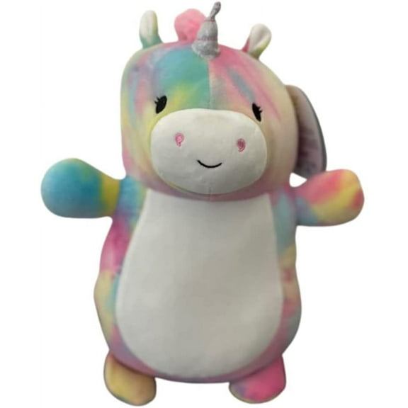 Squishmallows Official Kellytoy Hug Mees Squishy Soft Plush Animal Pets (14 Inch, Bevalee The Unicorn)