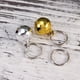 thumbnail image 4 of BRIGHTFUFU 12 piezas Pet Small Bells Beads sueltos Jingle Bells Pet Cat Puppy Dog Bells para el collar Fiesta de Navidad DIY Crafts Accessories (Golden + Silver, 16mm), 4 of 7