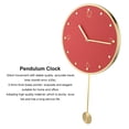 thumbnail image 4 of Clock, Simple Wall Clock, Durable Modern For  Red, 4 of 8