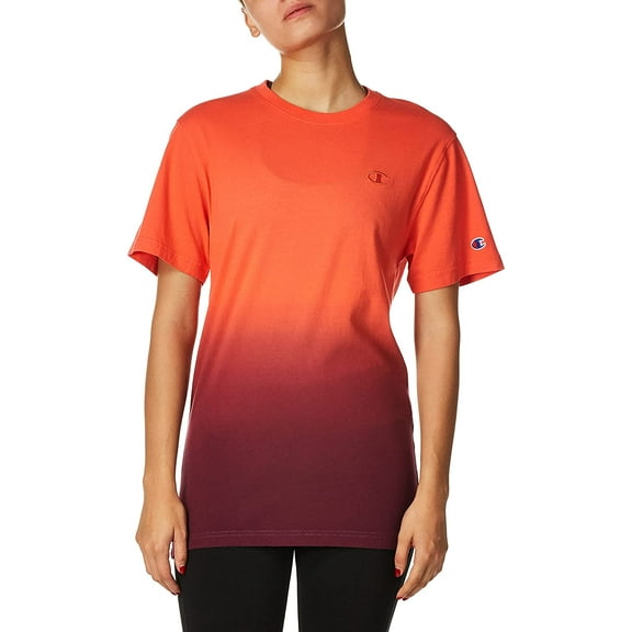 Champion Womens Gt949d Medium Dip Dye Poppy Orange/Dk Bry Pr