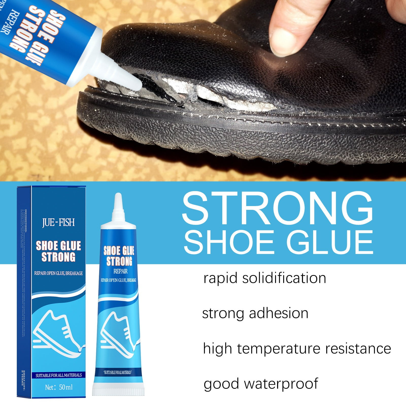 Super Adhesive Shoe Glue, Aging Resistant Canned Shoe Glue