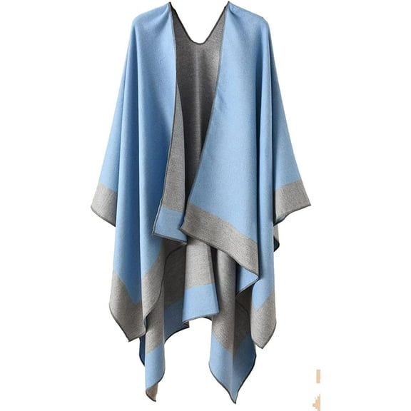 CoCopeaunt Women Shawl Wraps Poncho Wram Sweater Cardigan Cape Blanket Large Open Front Coat Scarf