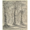 thumbnail image 3 of Pieter George Westenberg 20x23 Black Modern Framed Museum Art Print Titled - Woodland Scene (1819), 3 of 5