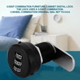 thumbnail image 6 of 3 Digit Code Combination Cam Cabinet Zinc Alloy Password Security Coded Lock L19, 6 of 8