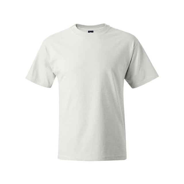 Camiseta Hanes Beefy-T 100% Algodón Blanca Mediana 5180