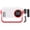 White - AU Plug, variant on M Buder 1080P Small Projector Portable WiFi 360 Deg Rotation 150ANSI Auto Correction LED Movie Projector for TV Stick Laptop PC AU Plug 6.30 in / 16 cm[cite: 1]