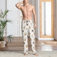 thumbnail image 2 of Balery Bees And Flowers Pantalones de pijama para hombre, pijama ultraligero, pantalón de descanso-XX-Large, 2 of 6