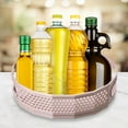 thumbnail image 3 of Xingzhi Anti-Skid Turntable Spice Rack Bathroom Storage Organizer Container Tray Pink L 1Set, 3 of 6