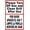 Warning Sign 1, variant on Warning Stop Do Not Block Crosswalk Sign 8"x12" - Rust-Proof Vintage Metal for Homes, Cafes Farms Home Business