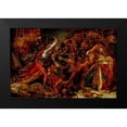 thumbnail image 2 of de Roucy-Trioson, Anne-Louis Girodet 18x13 Black Modern Framed Museum Art Print Titled - Sketch for The Revolt at Cairo, 2 of 5